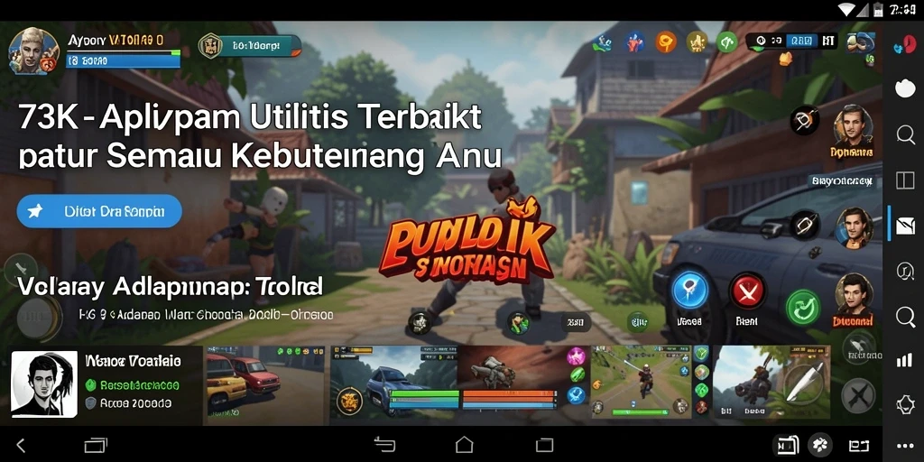 Tampilan antarmuka 73K yang user-friendly dan fungsional.
