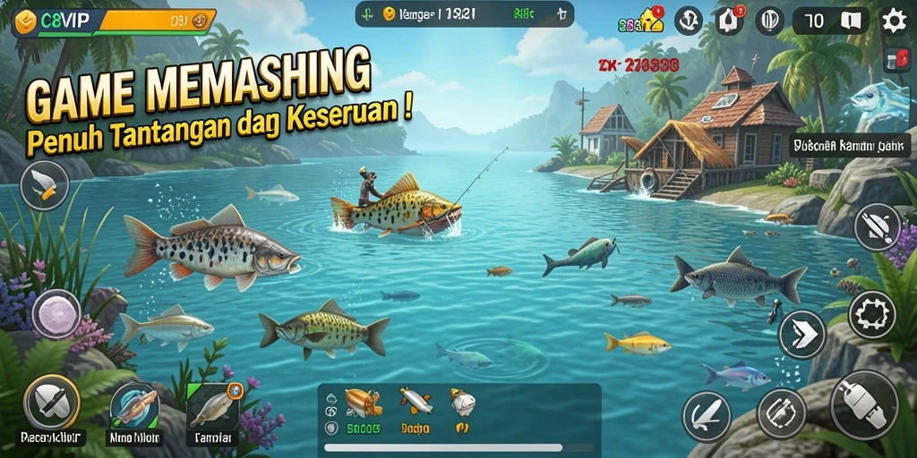 Tangkapan ikan yang memukau di C8VIP, menampilkan gameplay Fishing yang seru.