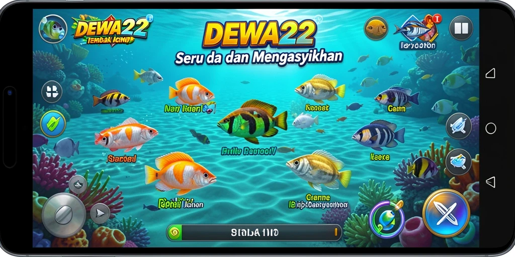 Tampilan screenshot DEWA22 yang menampilkan keasyikan gameplay Tembak Ikan.