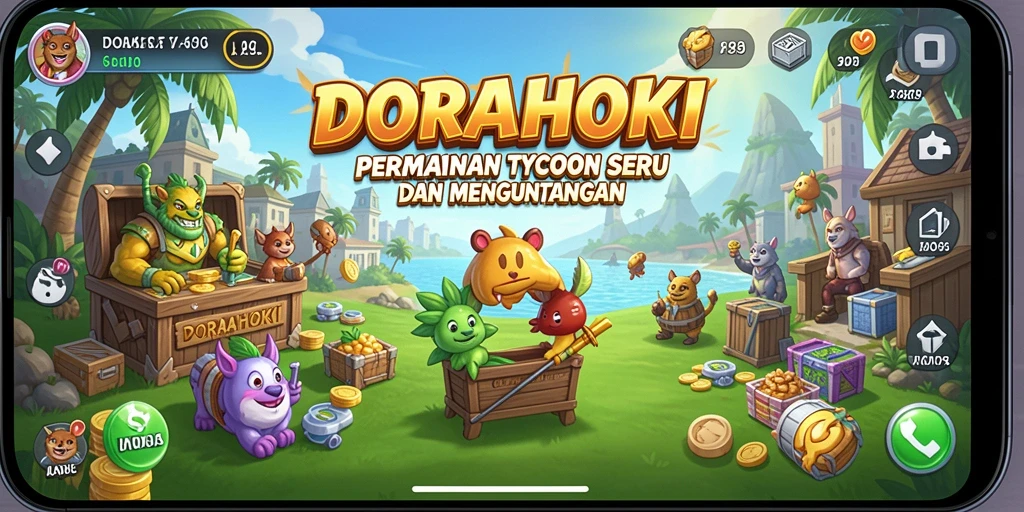Tampilan gameplay DORAHOKI yang seru dan menantang.