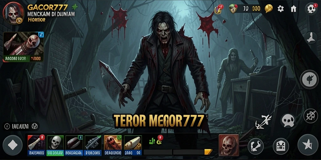 Gameplay GACOR777 yang menegangkan dengan suasana seram.