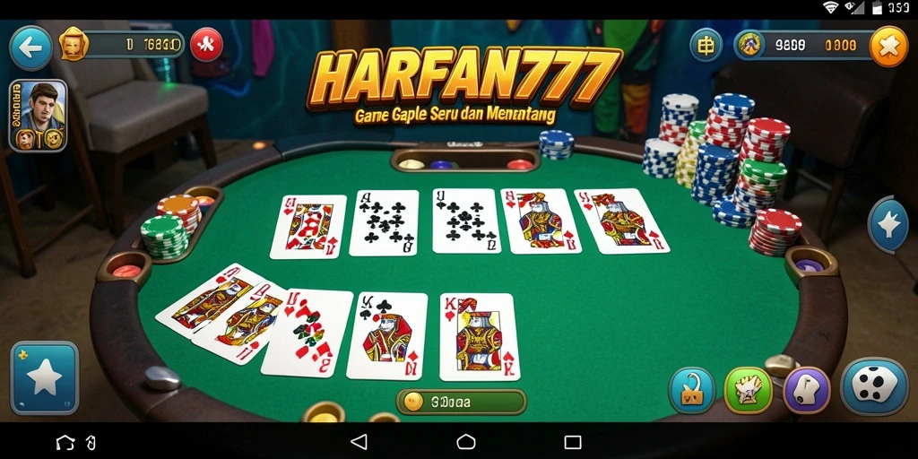 Tampilan screenshot menarik dari gameplay Gaple yang seru.