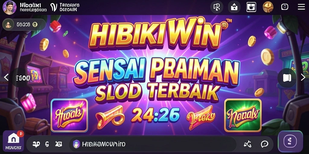 Tampilan menarik dari gameplay HIBIKIWIN dengan efek visual memukau.