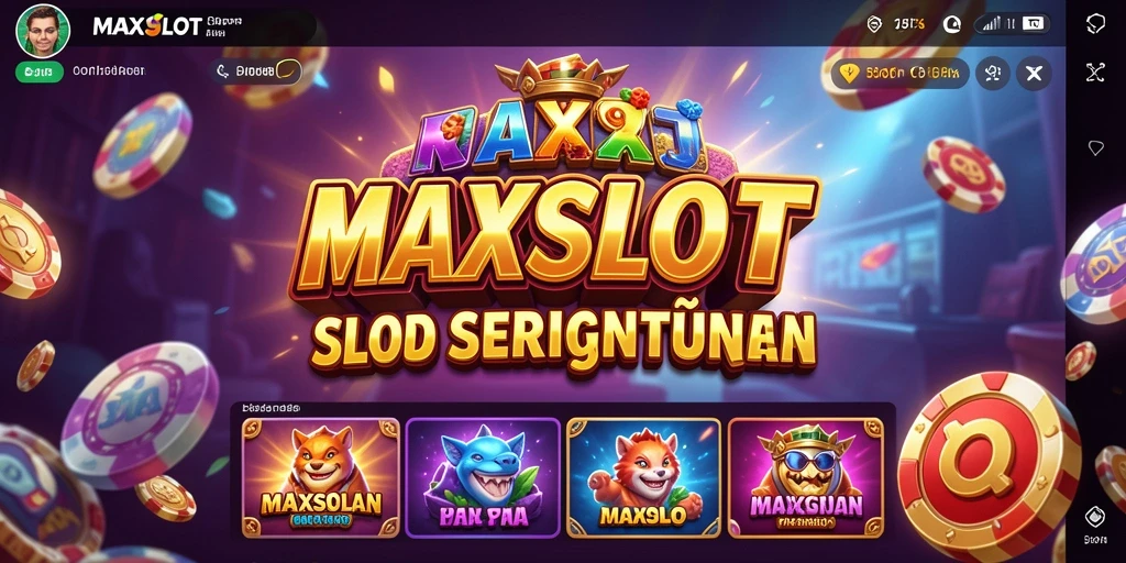 Tampilan menarik gameplay MAXSLOT dengan berbagai tema slot.