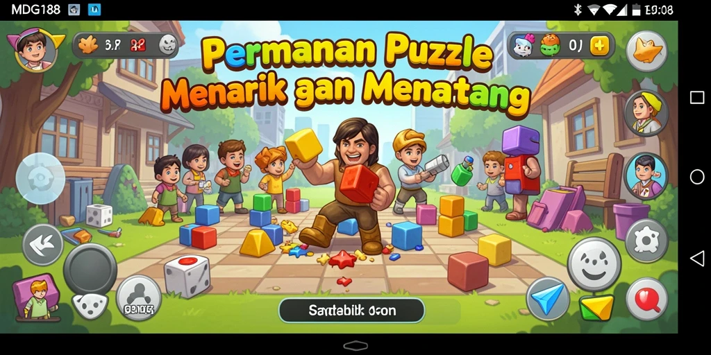 Tangkapan layar gameplay MDG188 menampilkan tantangan Puzzle yang seru.