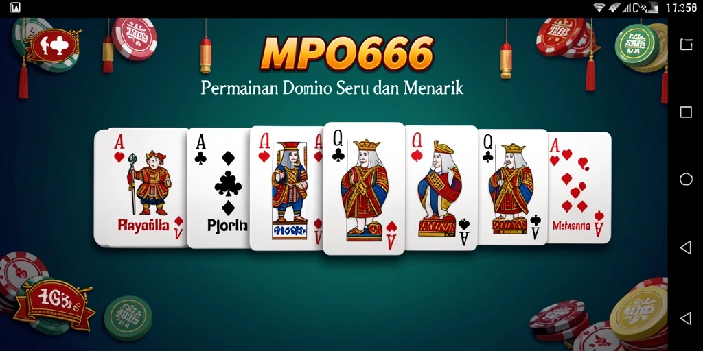 Screenshot gameplay MPO666 menampilkan aksi seru permainan Domino.