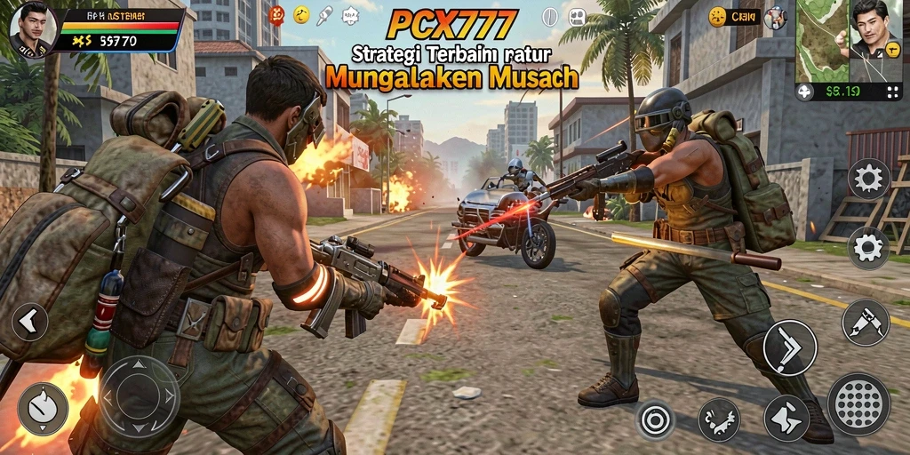 Tampilan gameplay <strong>PCX777</strong> yang penuh aksi dan strategi.