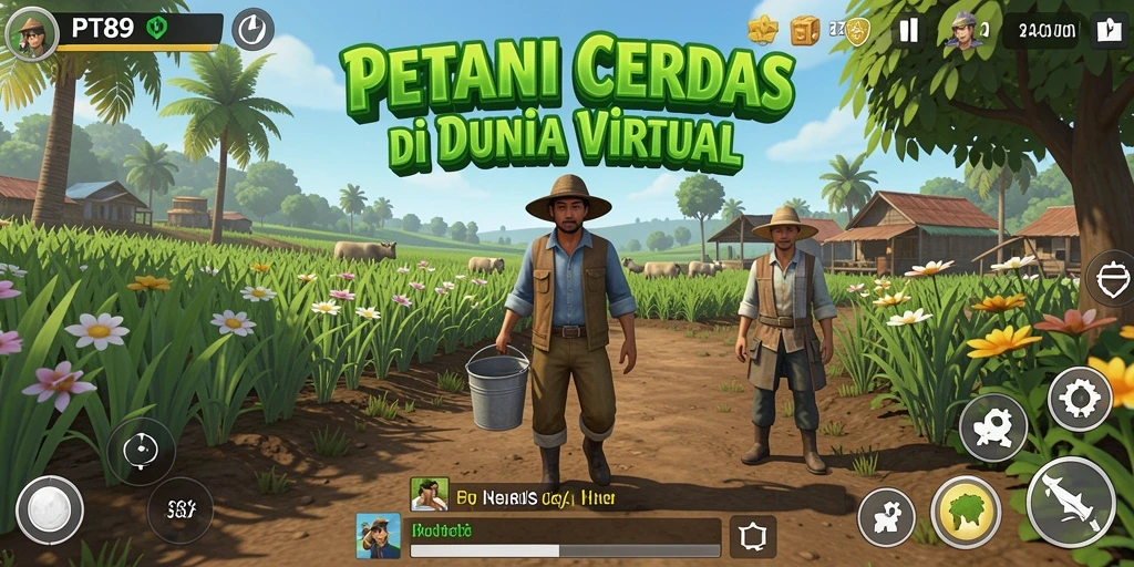Gameplay seru PT89 dengan suasana pertanian yang alami.