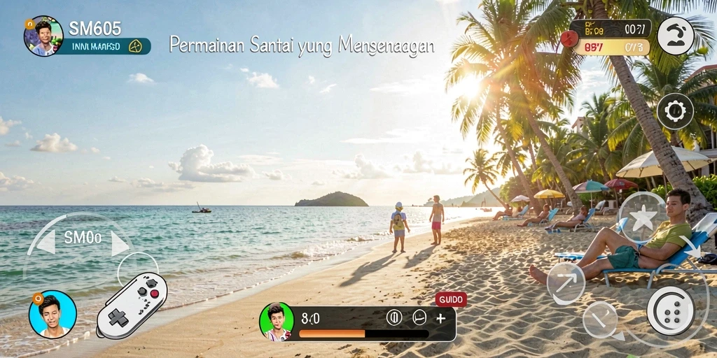 Tampilan gameplay <strong>SM605</strong> yang menyenangkan dan mengasyikkan.