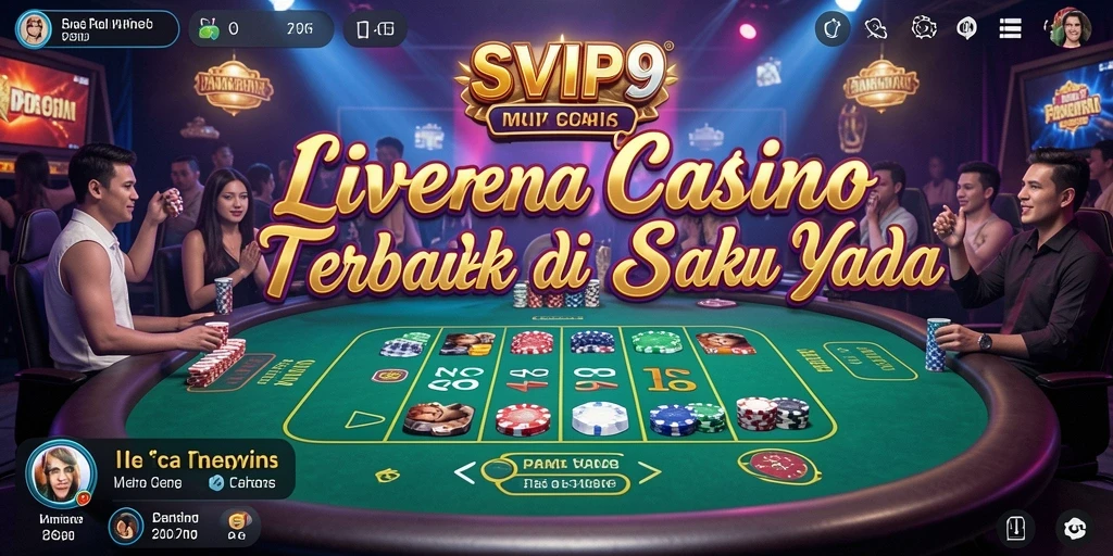 Tampilan gameplay Live Casino yang memukau dan interaktif.