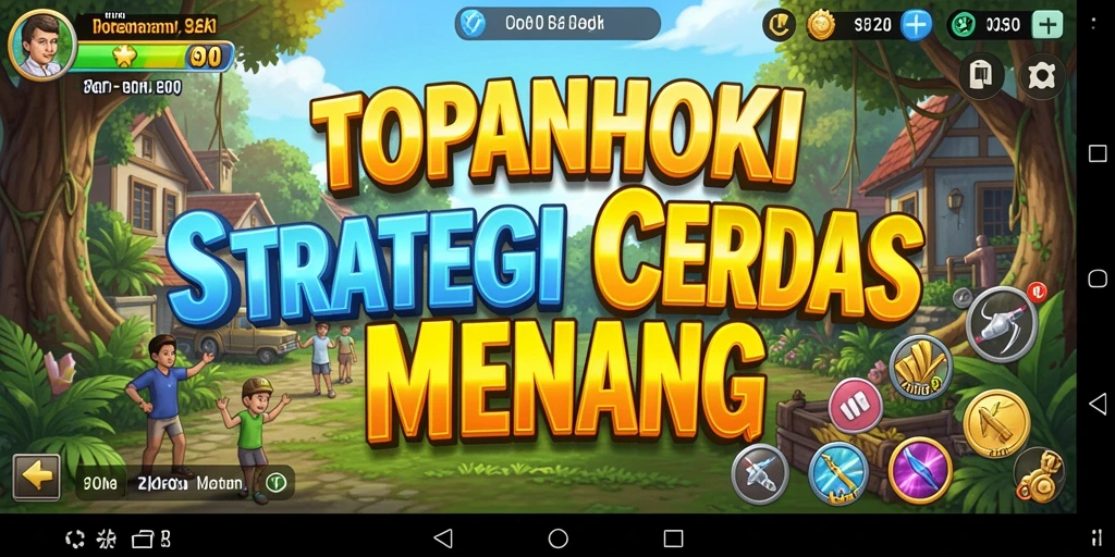 Tampilan screenshot TOPANHOKI menampilkan aksi strategis yang intens.