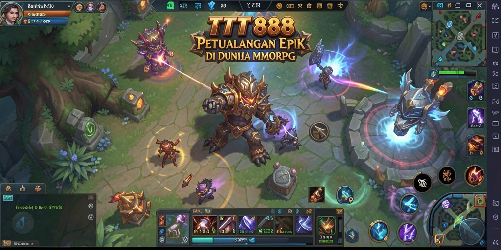 Screenshot TTT888 menampilkan aksi seru dalam pertarungan MMORPG.