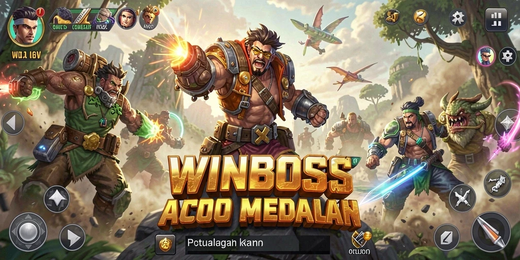 Tampilan gameplay WINBOSS yang menarik dan mendebarkan.