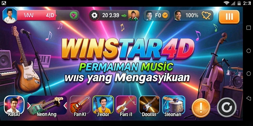Tangkapan layar gameplay <strong>WINSTAR4D</strong> yang mendebarkan dan penuh warna.