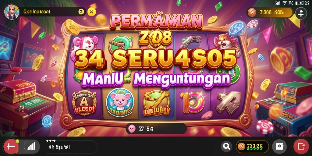 Tangkapan layar utama Z18 menunjukkan gameplay slot yang seru.