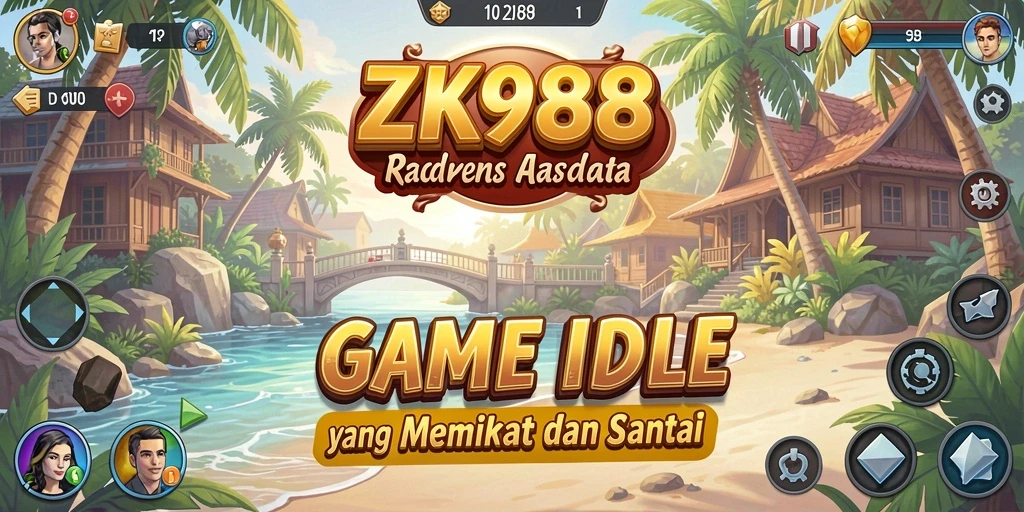 Tampilan gameplay ZK988 dengan elemen Idle yang menarik dan santai.